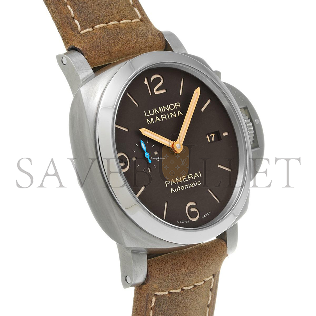 PANERAI LUMINOR MARINA AUTOMATIC BROWN DIAL 44 MM MEN'S WATCH PAM01351